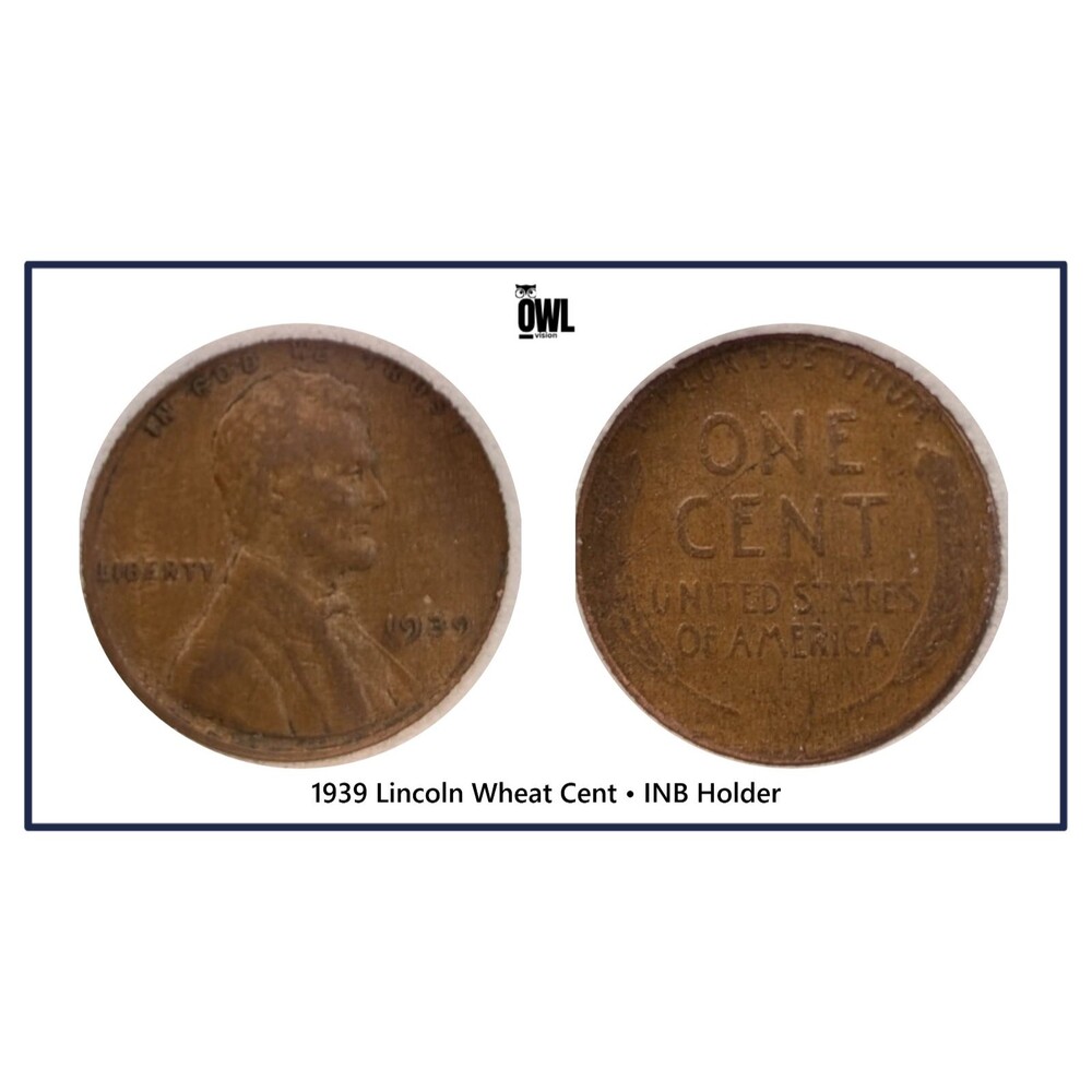 1939 Lincoln Wheat Cent • INB Holder • Early Lincoln Series